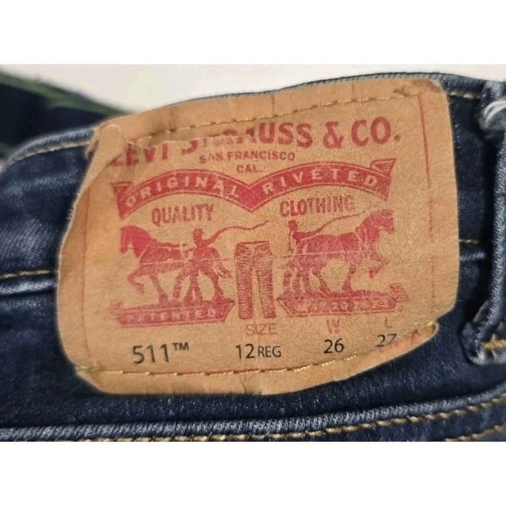 Levi's Boy's Size‎ 12 Regular Blue Jeans Adjustable Waist